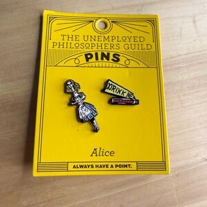 Alice in Wonderland Enamel Pin Set